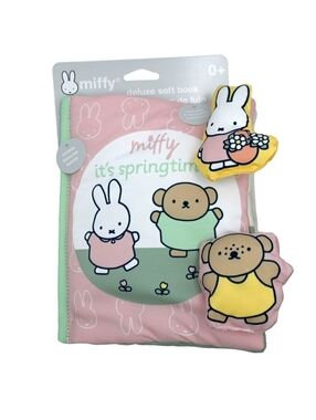 NWT Miffy Spring Deluxe Baby Soft Book Sensory Toy Miffy & Boris Baby Shower